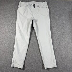 Lululemon ABC Classic-Fit 5 pocket Pant 32L *Utilitech Men 36 Light Grey Stretch